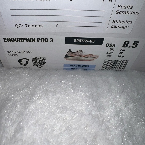 Saucony Men's Endorphin Pro 3 Running Shoes - Size 8.5 - Picture 12 of 12